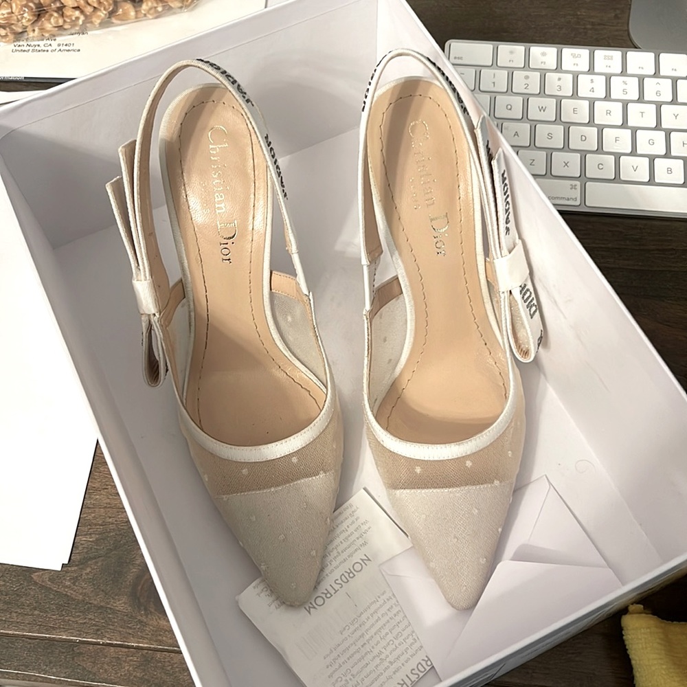 Christian Dior white Sandles